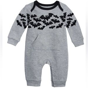 Halloween Infant Creeper 12 Months New with Tags Light Heather Gray